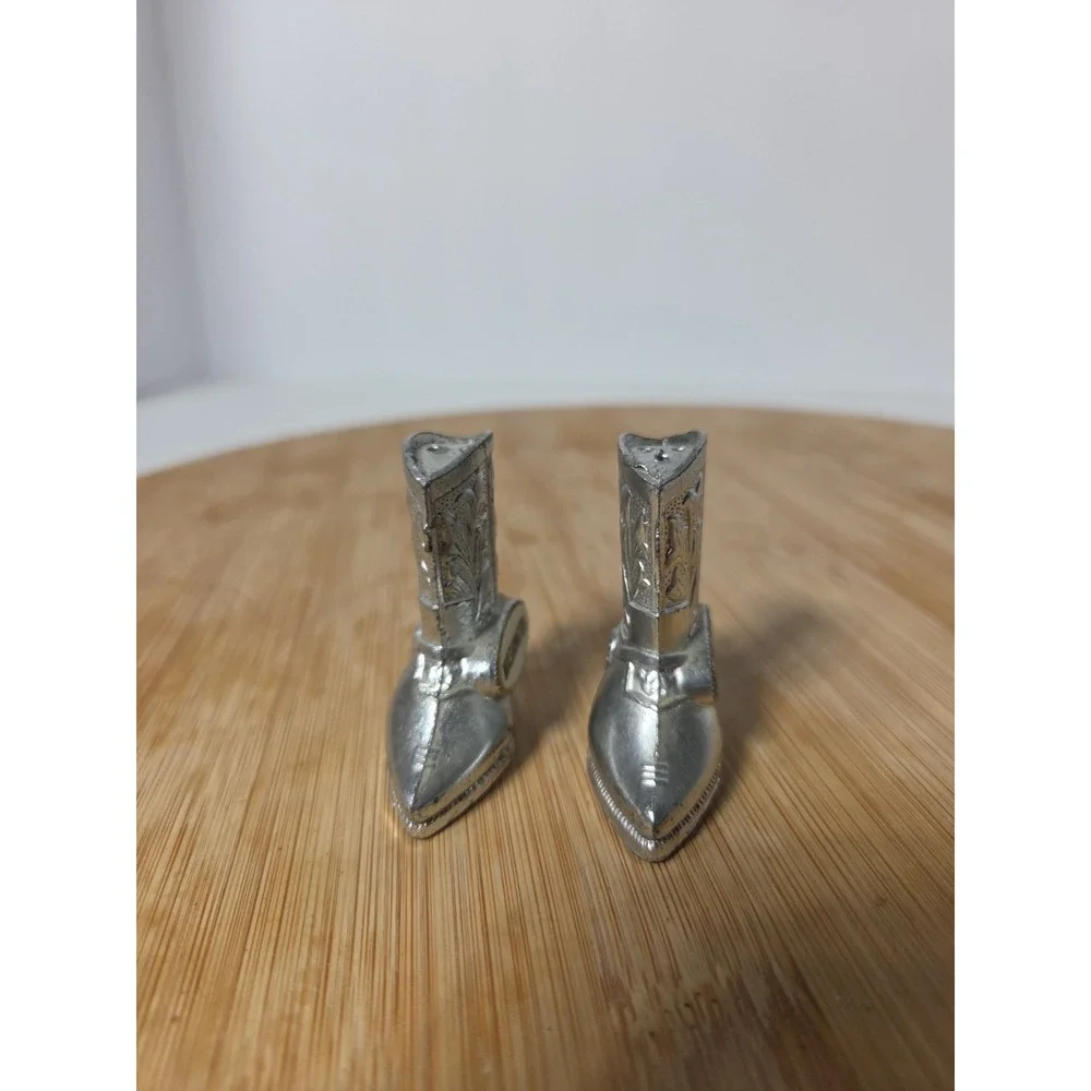 Vintage Salt Pepper Shaker Western Cowboy Boots Washington Made In Japan